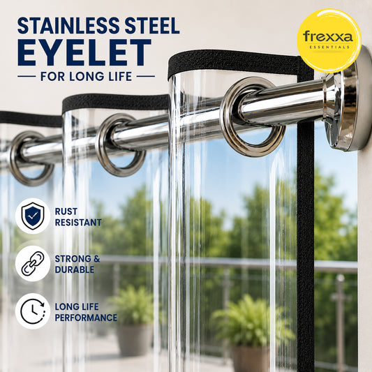 PVC Transperant Eyelet Curtain Pack of 1 Piece