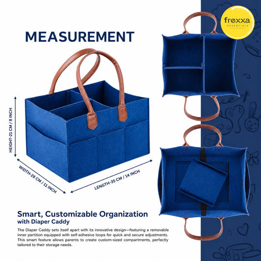 Diaper Caddy Organiser Bag (Royal Blue)