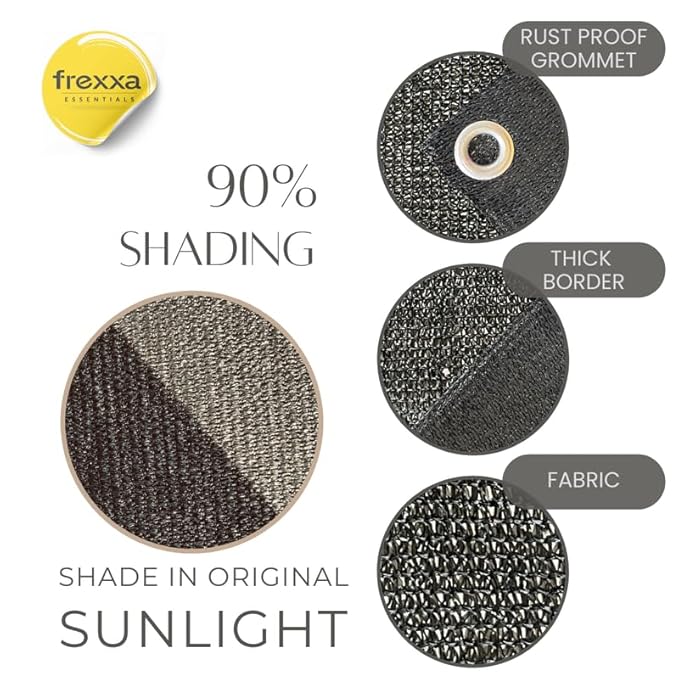 90% SUN & UV Blockage Black