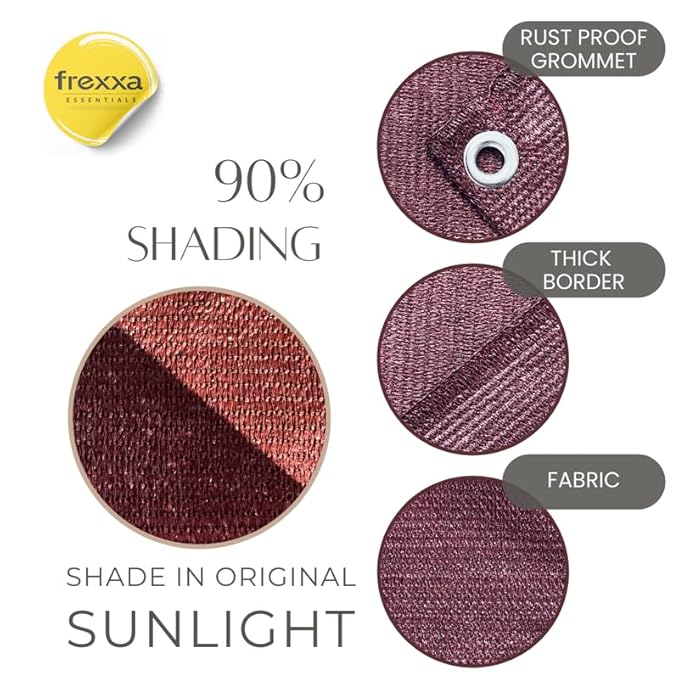 90% SUN & UV Blockage Maroon