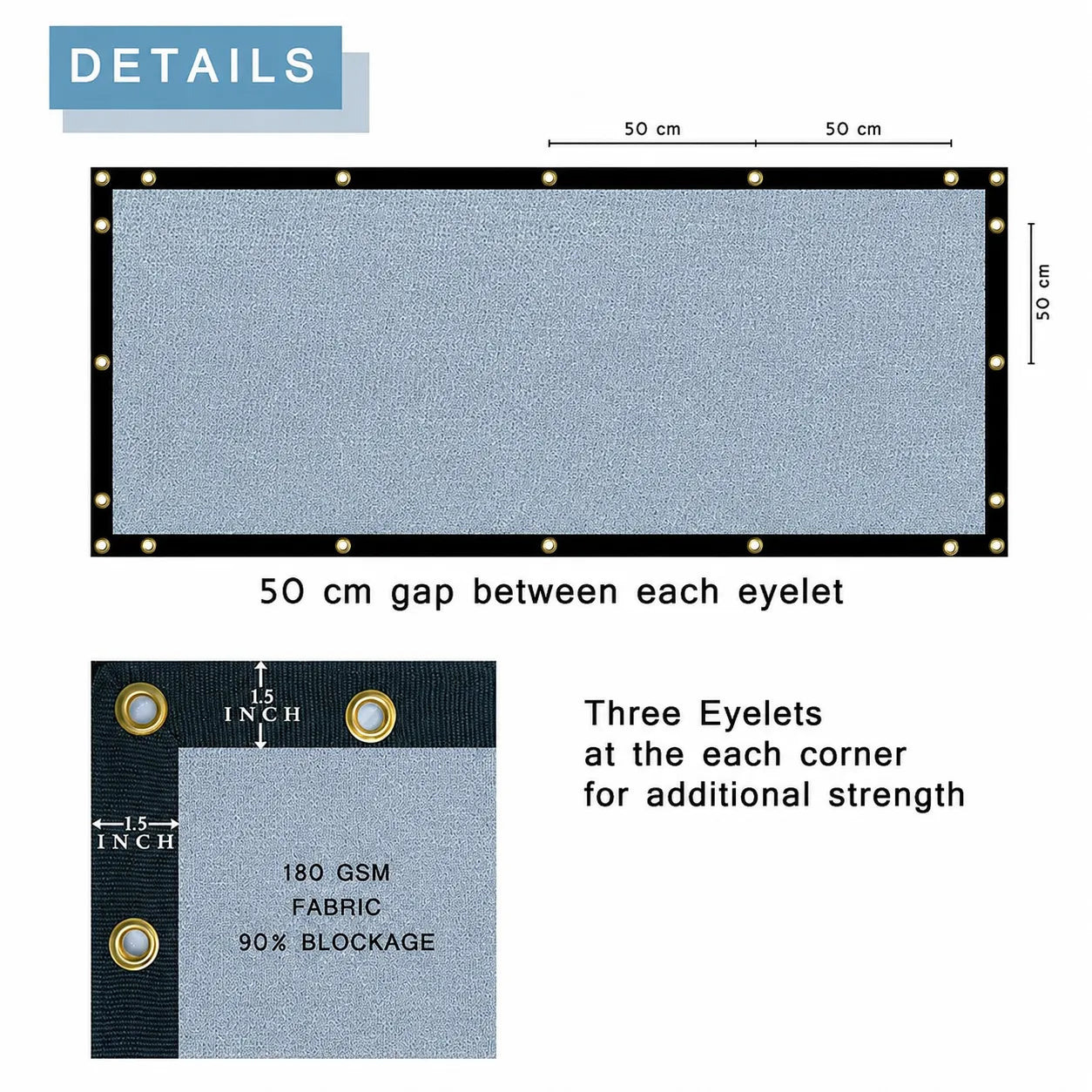 strong and durable grey fencing net for garden protection and outdoor use