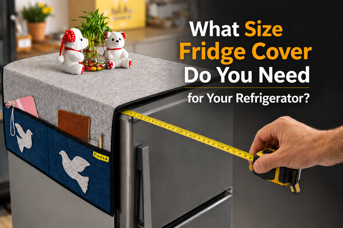 Measuring refrigerator dimensions for the perfect fridge cover fit