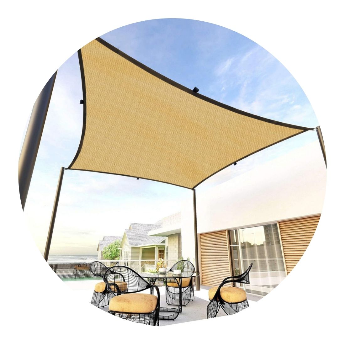 Sun Shade Sails for Balcony, Terrace and Outdoor Spaces