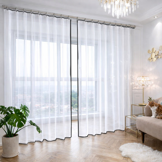 PVC Transperant Hook Curtain Pack of 1 Piece