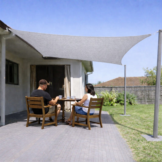 Sun Shade Sail (90% SUN & UV Blockage) Grey