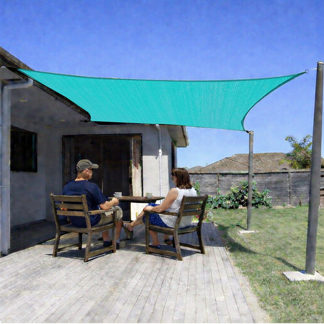Sun Shade Sail (90% SUN & UV Blockage) Green