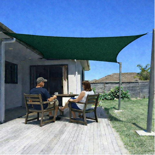 Sun Shade Sail (90% SUN & UV Blockage) Green Black