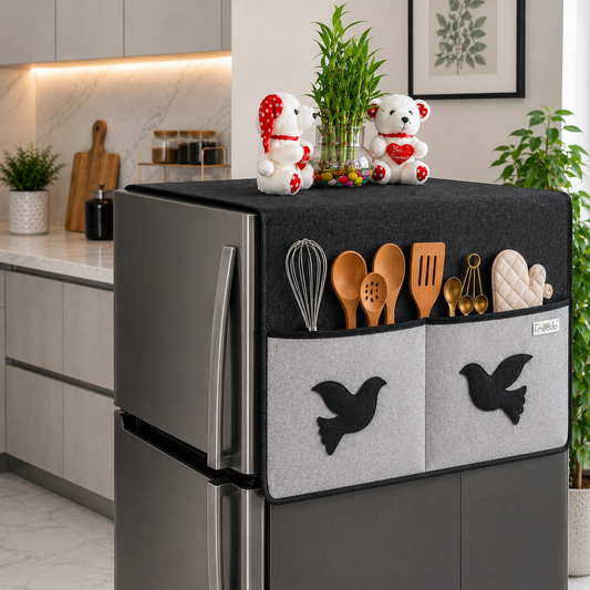 Fridge Top Cover Black Grey
