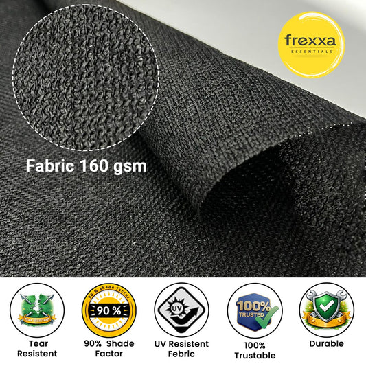 Sun Shade Sail (90% SUN & UV Blockage) Black