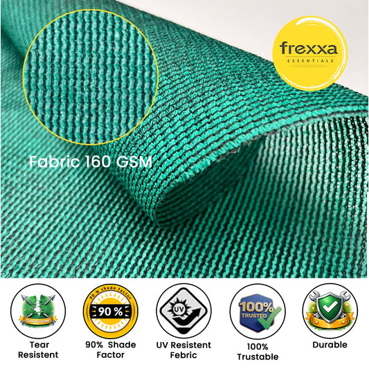 Sun Shade Sail (90% SUN & UV Blockage) Green Black