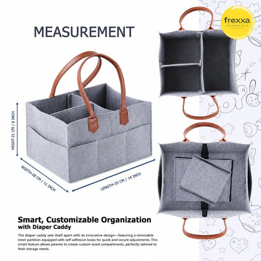 Diaper Caddy Organiser Bag (Grey)