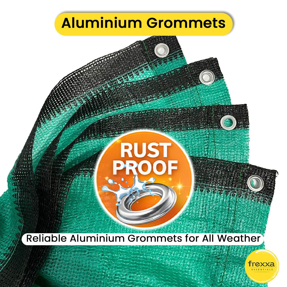 HDPE Fabric Sun Shade Net 50% Protection from Sun & UV Rays Ideal for Car Parking, Outdoor Garden, Balcony, Patio (Green)