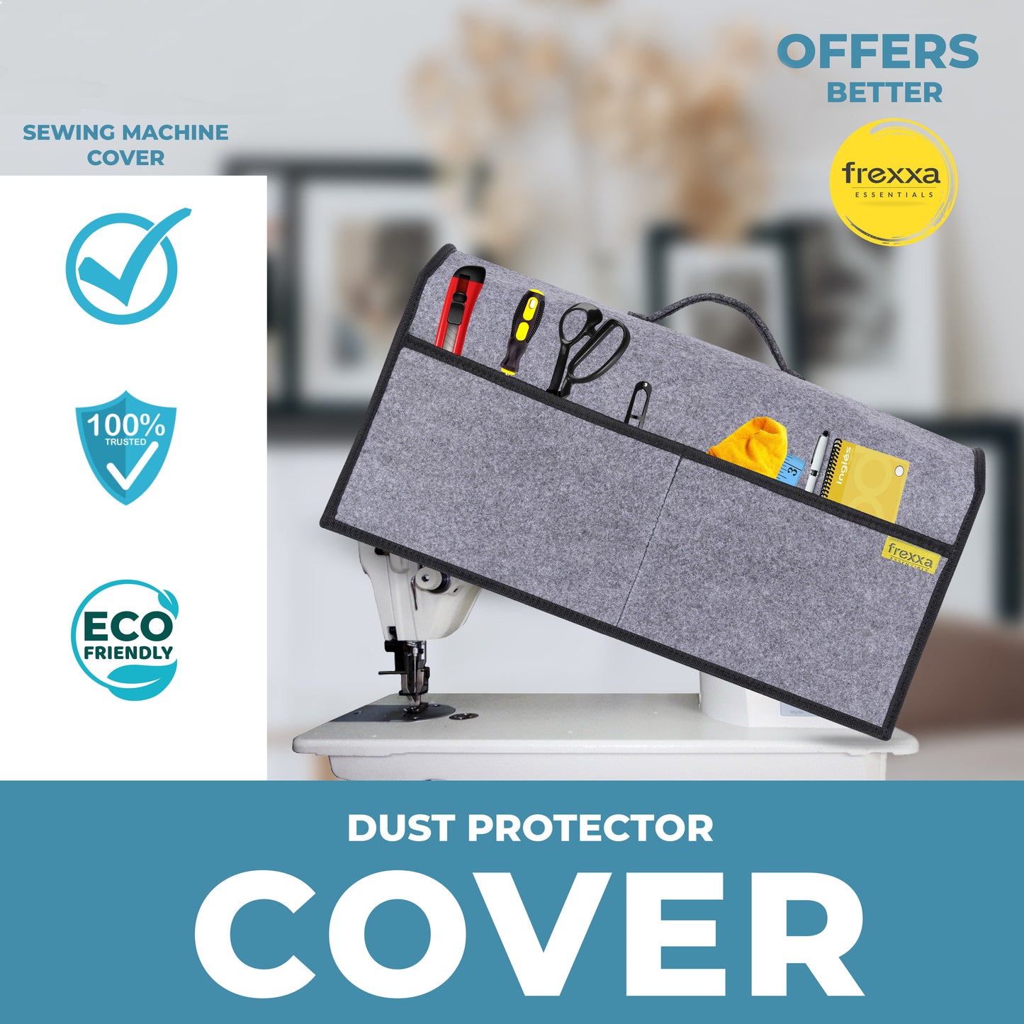 Sewing Machine Cover Grey