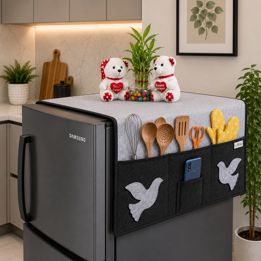 Fridge Top Cover Grey Black