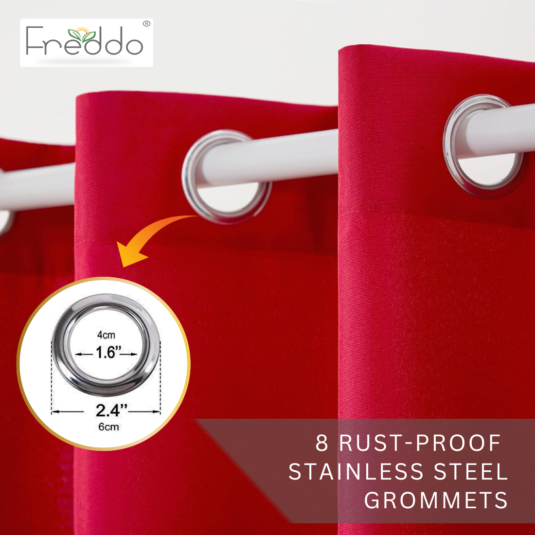 Water-Proof Curtain Maroon