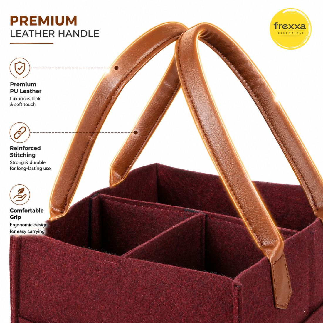 Diaper Caddy Organiser Bag (Maroon)