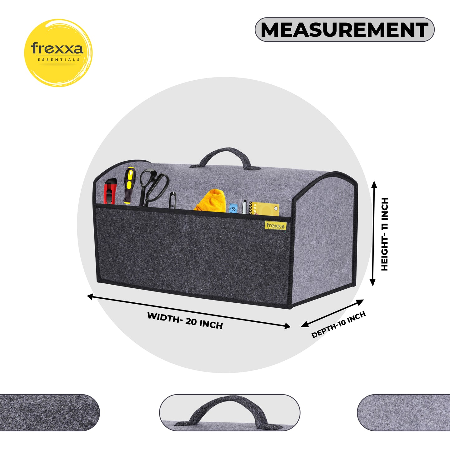 Sewing Machine Cover Grey Black