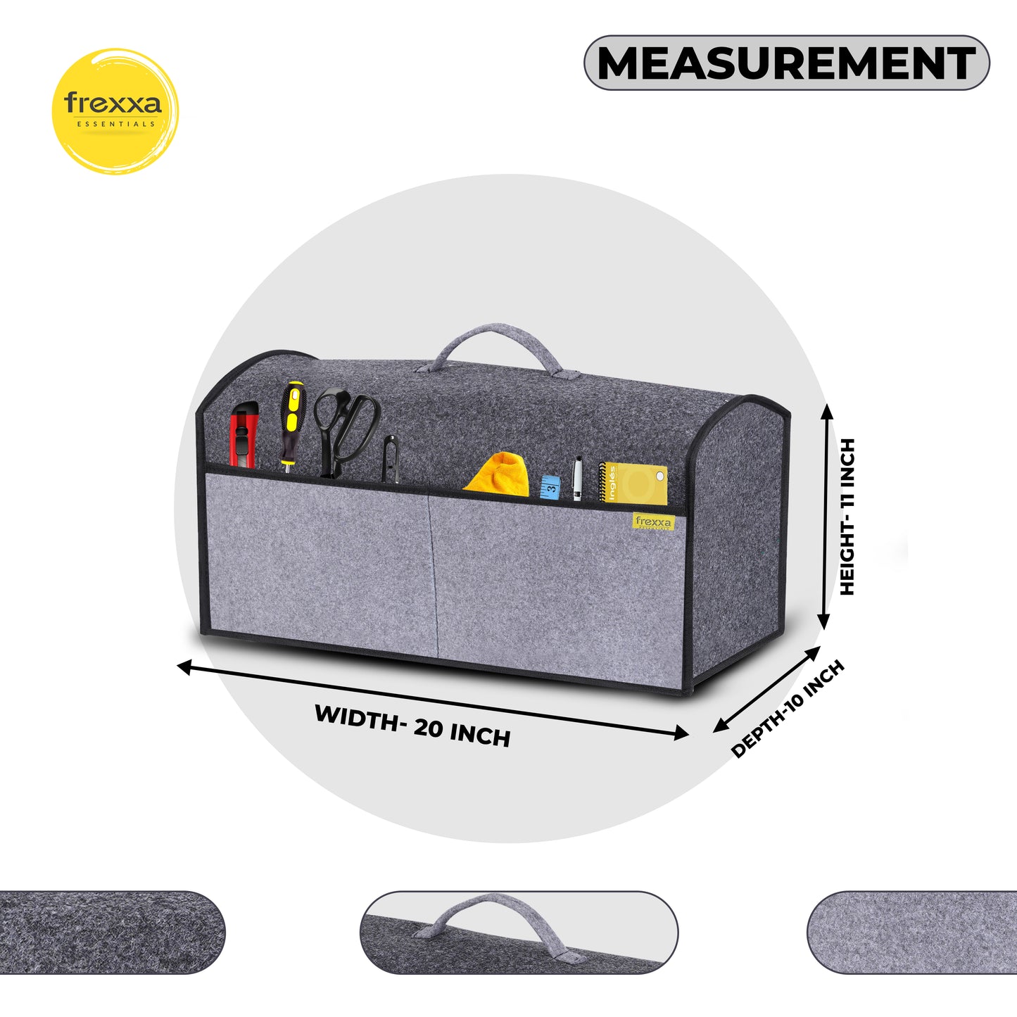 Sewing Machine Cover Black Grey