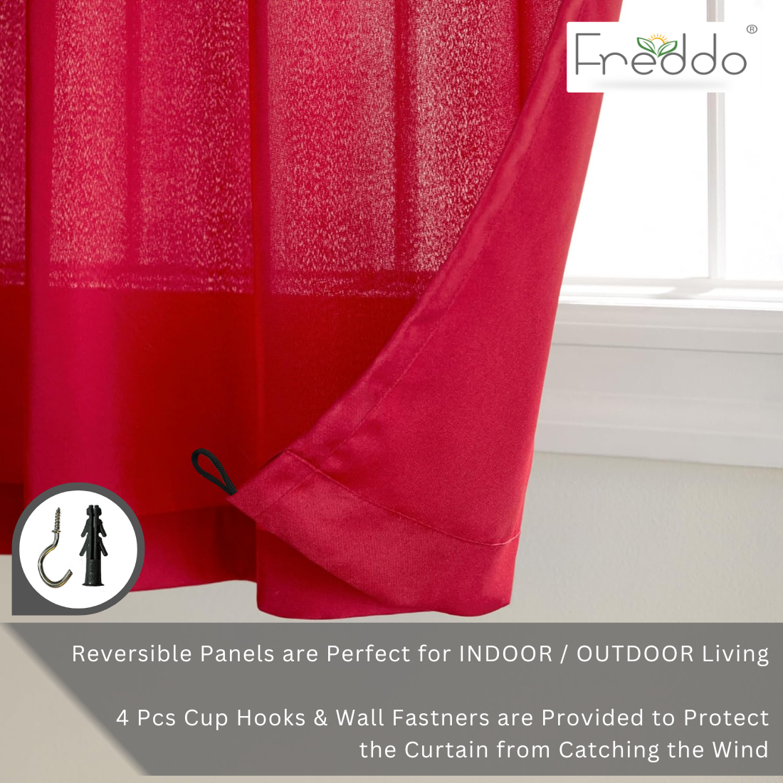Water-Proof Curtain Maroon
