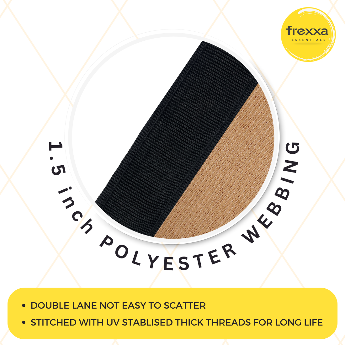 Sun Shade Sail Polyester Polyester Webbing (90% SUN & UV Blockage) Beige