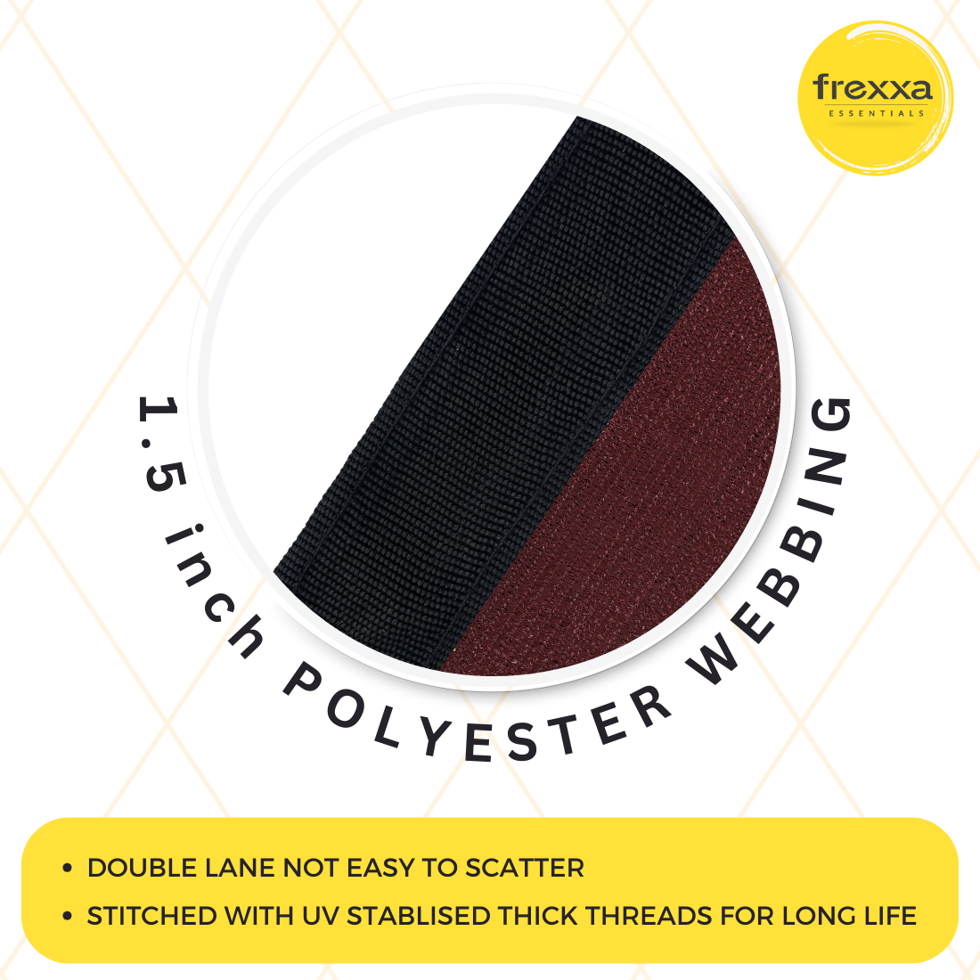 Sun Shade Sail Polyester Webbing (90% SUN & UV Blockage) Maroon