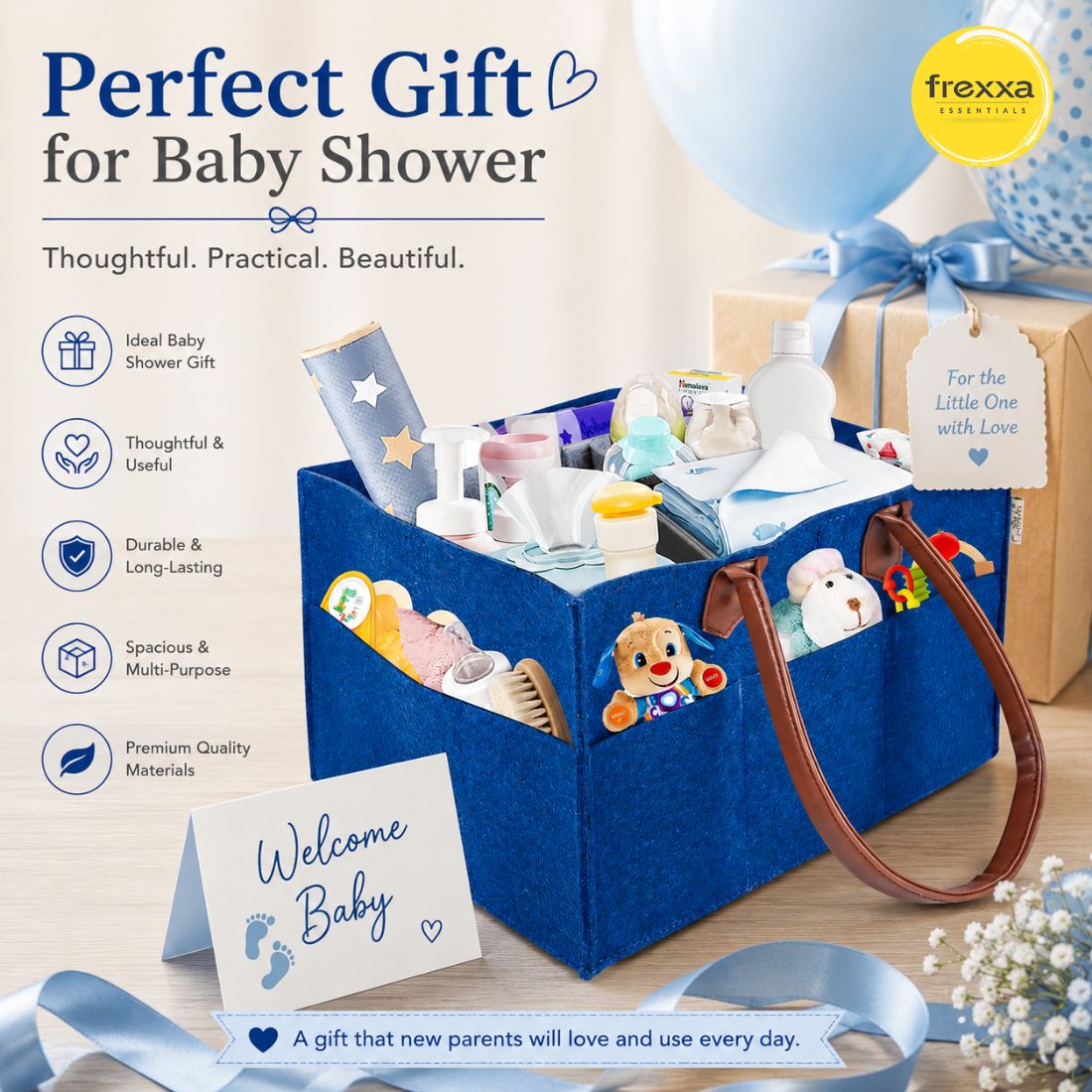 Diaper Caddy Organiser Bag (Royal Blue)