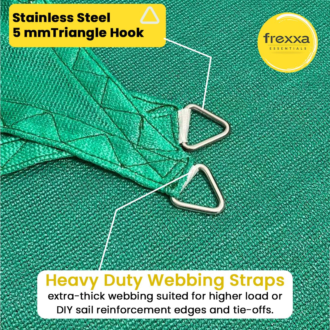 Sun Shade Sail (90% SUN & UV Blockage) Green