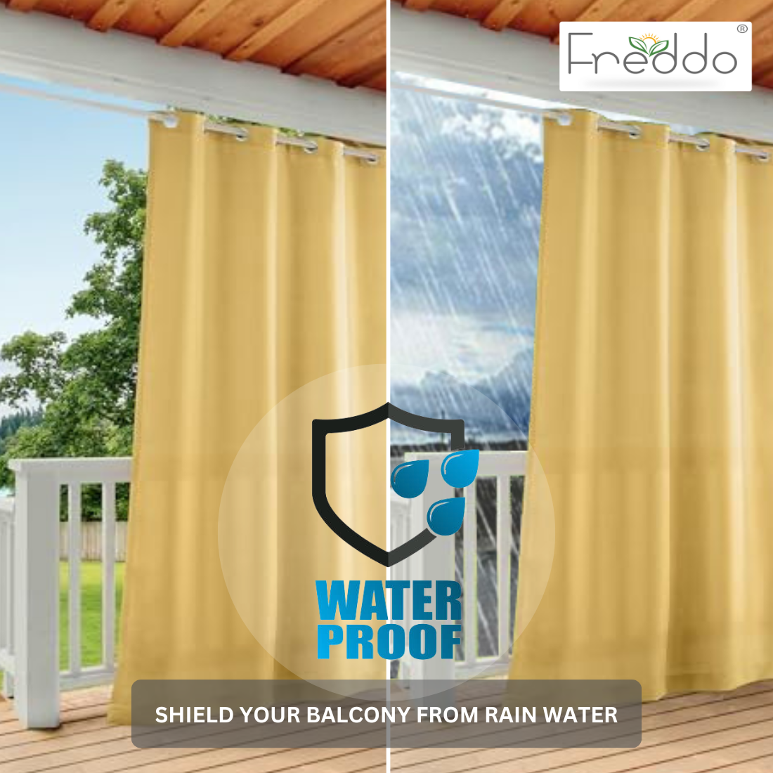 Water-Proof Curtain Beige