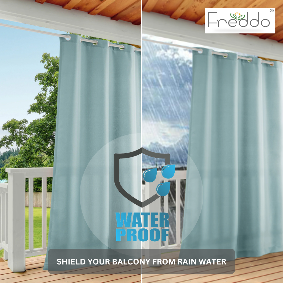 Water-Proof Curtain Grey