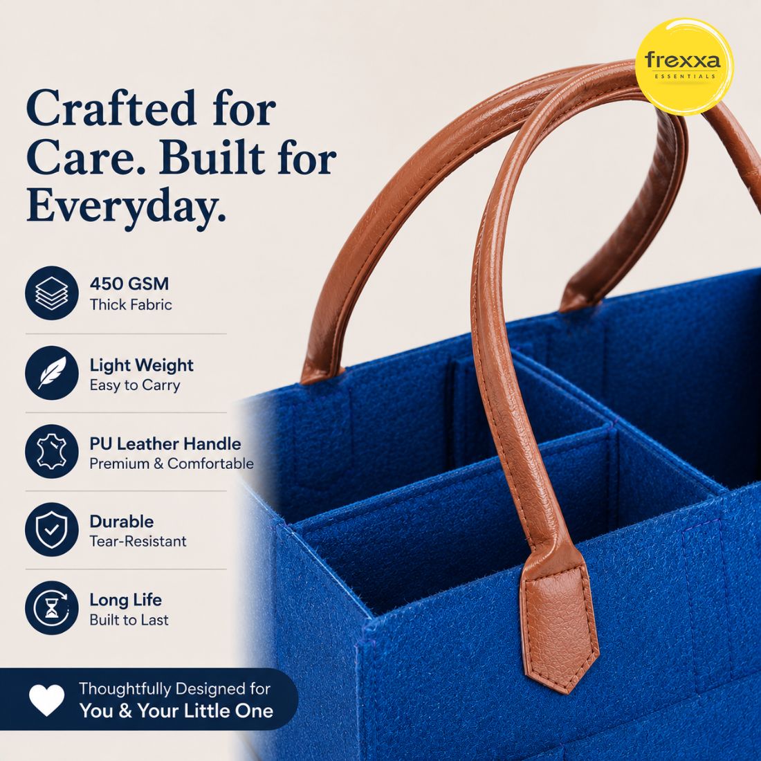 Diaper Caddy Organiser Bag (Royal Blue)
