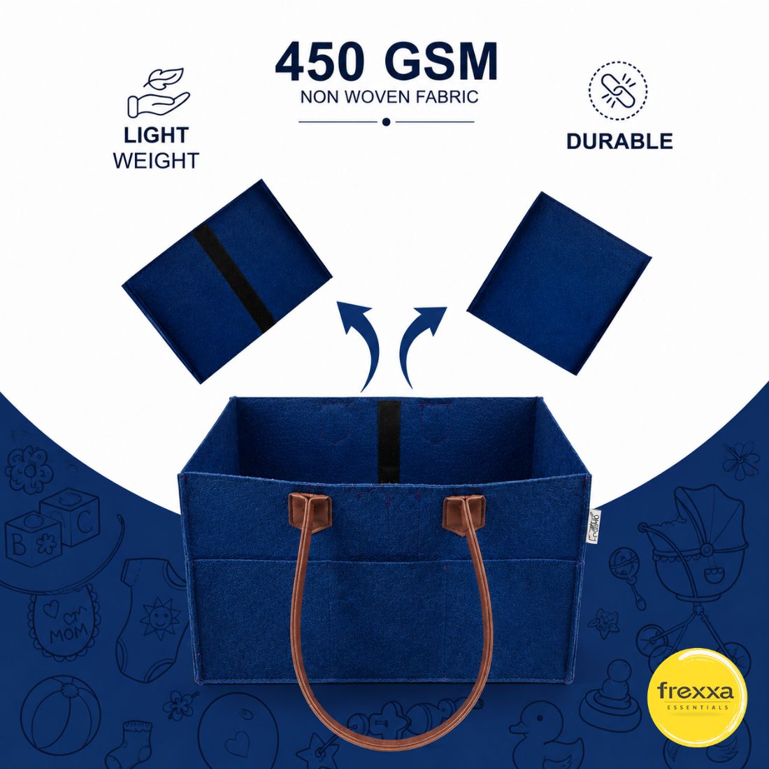 Diaper Caddy Organiser Bag (Royal Blue)