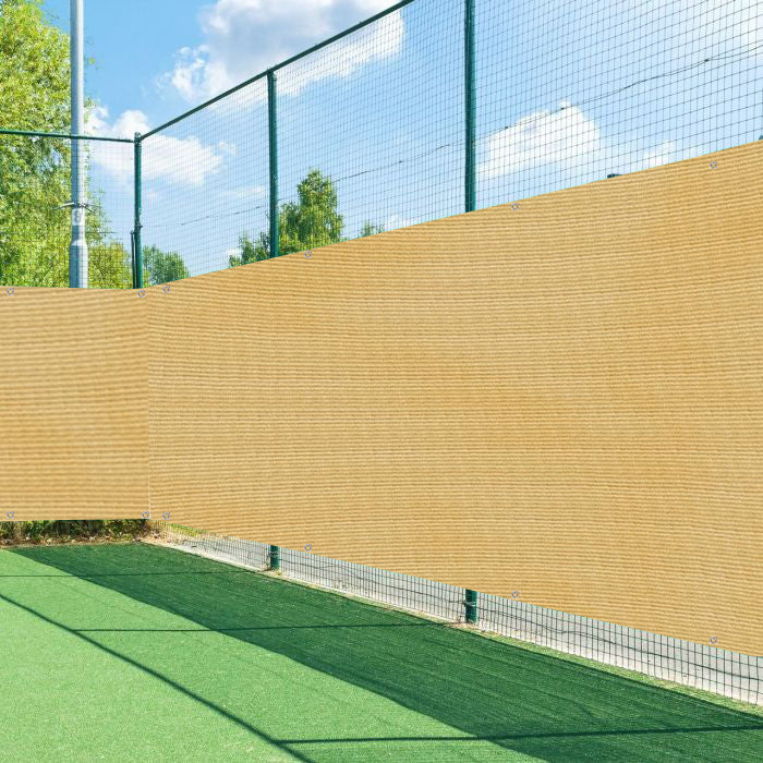 Sun Shade Net 90% Sun & UV Blockage with alluminium Eyelet (Beige)