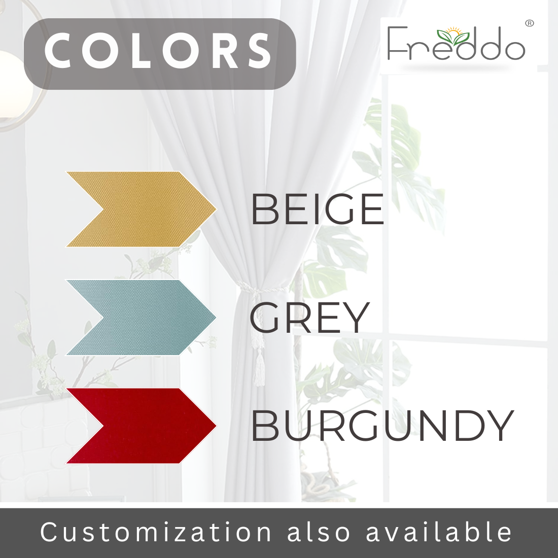 Water-Proof Curtain Grey