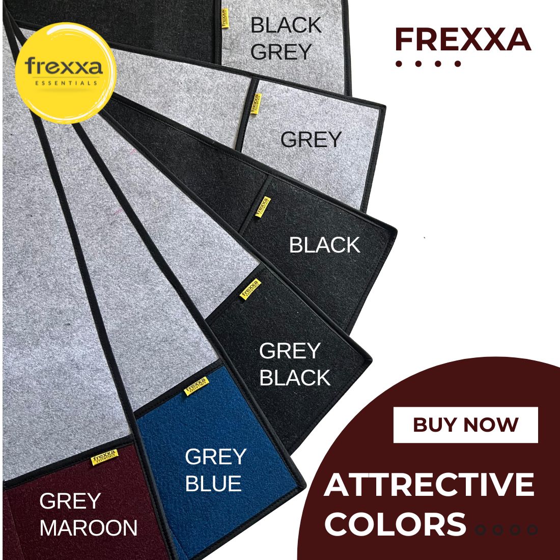Fridge Top Cover Grey Maroon