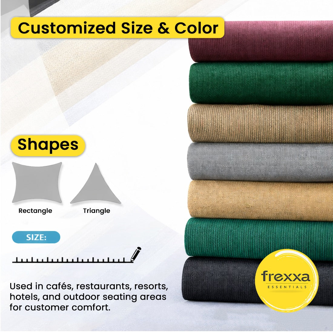 Sun Shade Sail (90% SUN & UV Blockage) Green