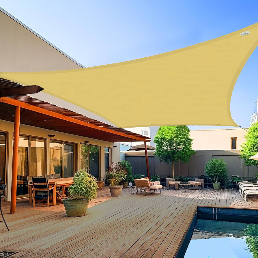 Sun Shade Sail (90% SUN & UV Blockage) Beige