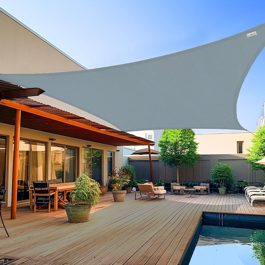 Sun Shade Sail (90% SUN & UV Blockage) Grey