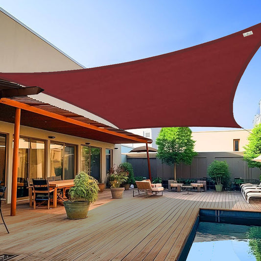 Sun Shade Sail (90% SUN & UV Blockage) Maroon