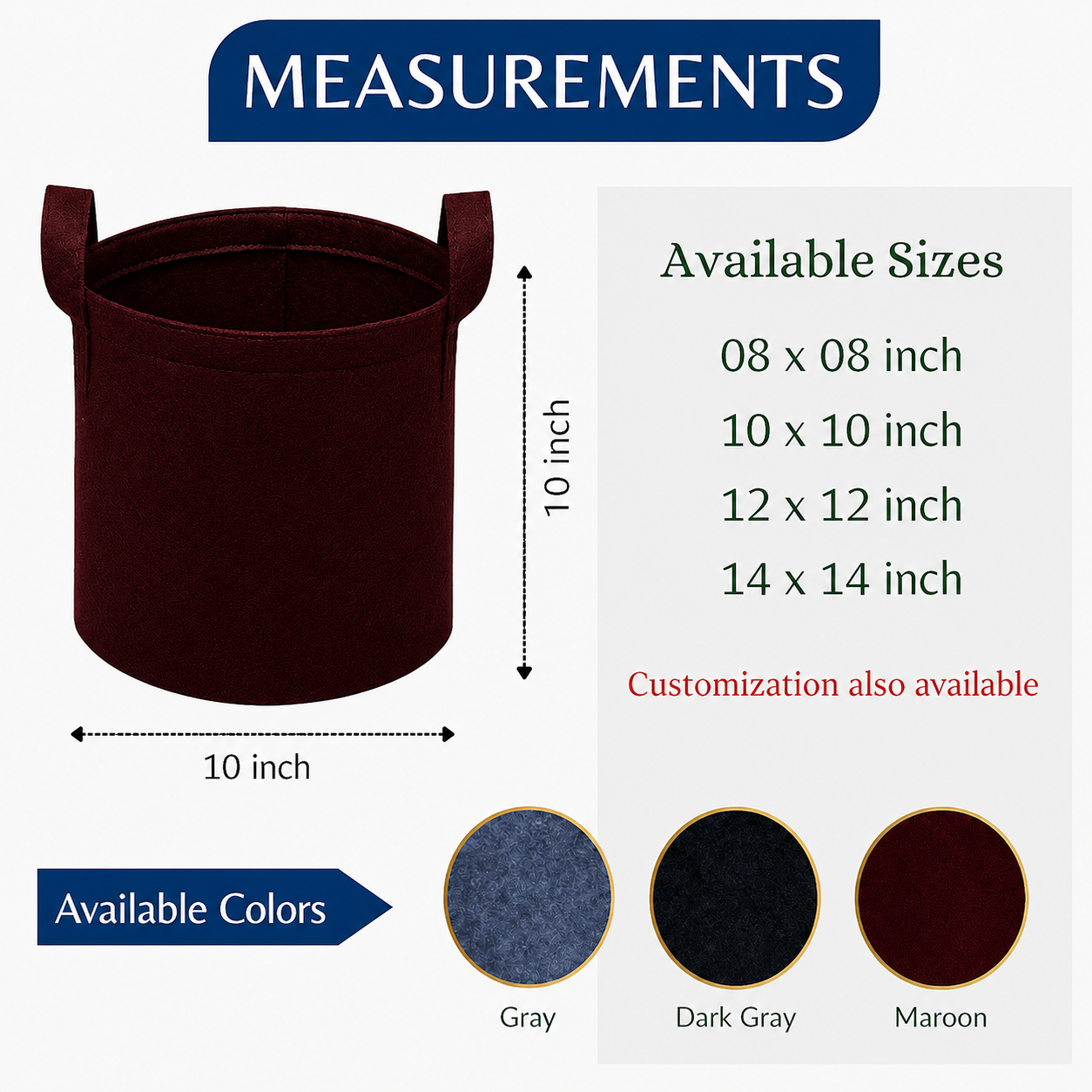 Round Grey Maroon