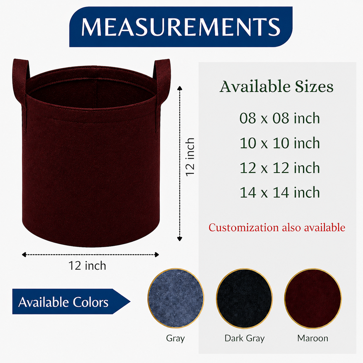Round Grey Maroon