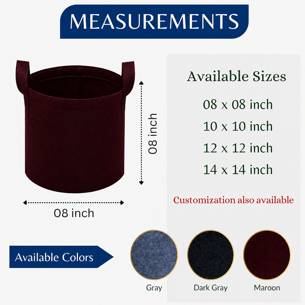 Round grey maroon product