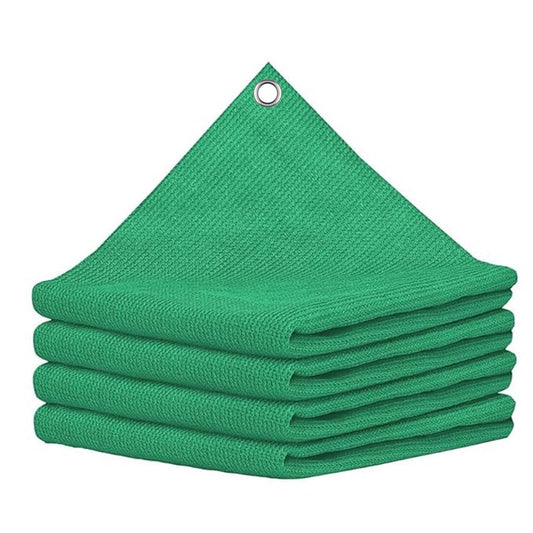HDPE Fabric Sun Shade Net 90% Protection from Sun & UV Rays Ideal for Car Parking, Outdoor Garden, Balcony, Patio  (Green)