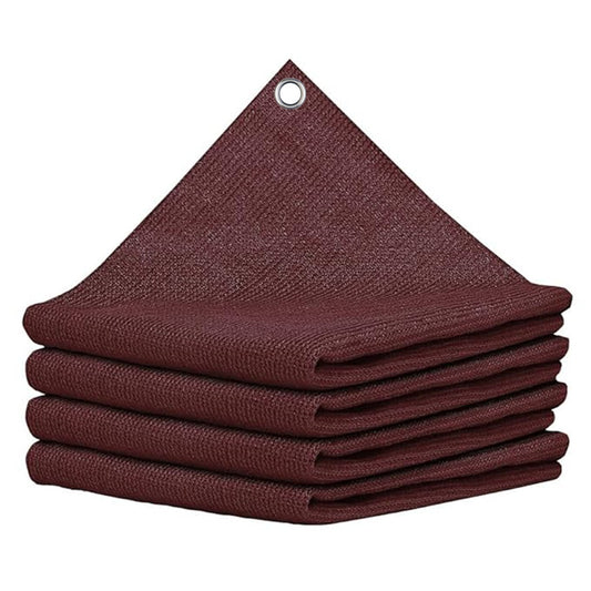 HDPE Fabric Sun Shade Net 90% Protection from Sun & UV Rays Ideal for Car Parking, Outdoor Garden, Balcony, Patio (Maroon)