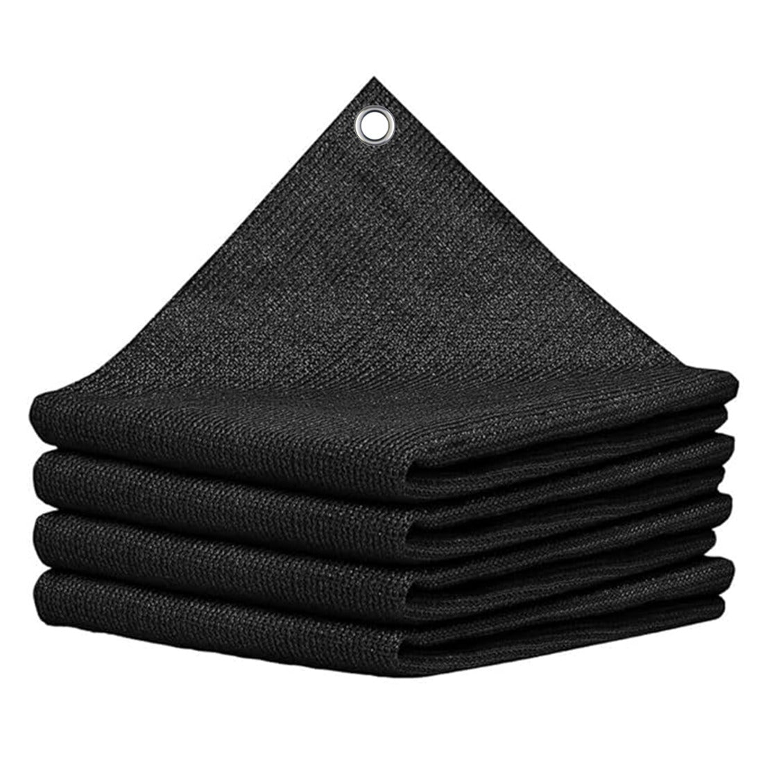 Sun Shade Net 90% Sun & UV Blockage with alluminium Eyelet (Black)
