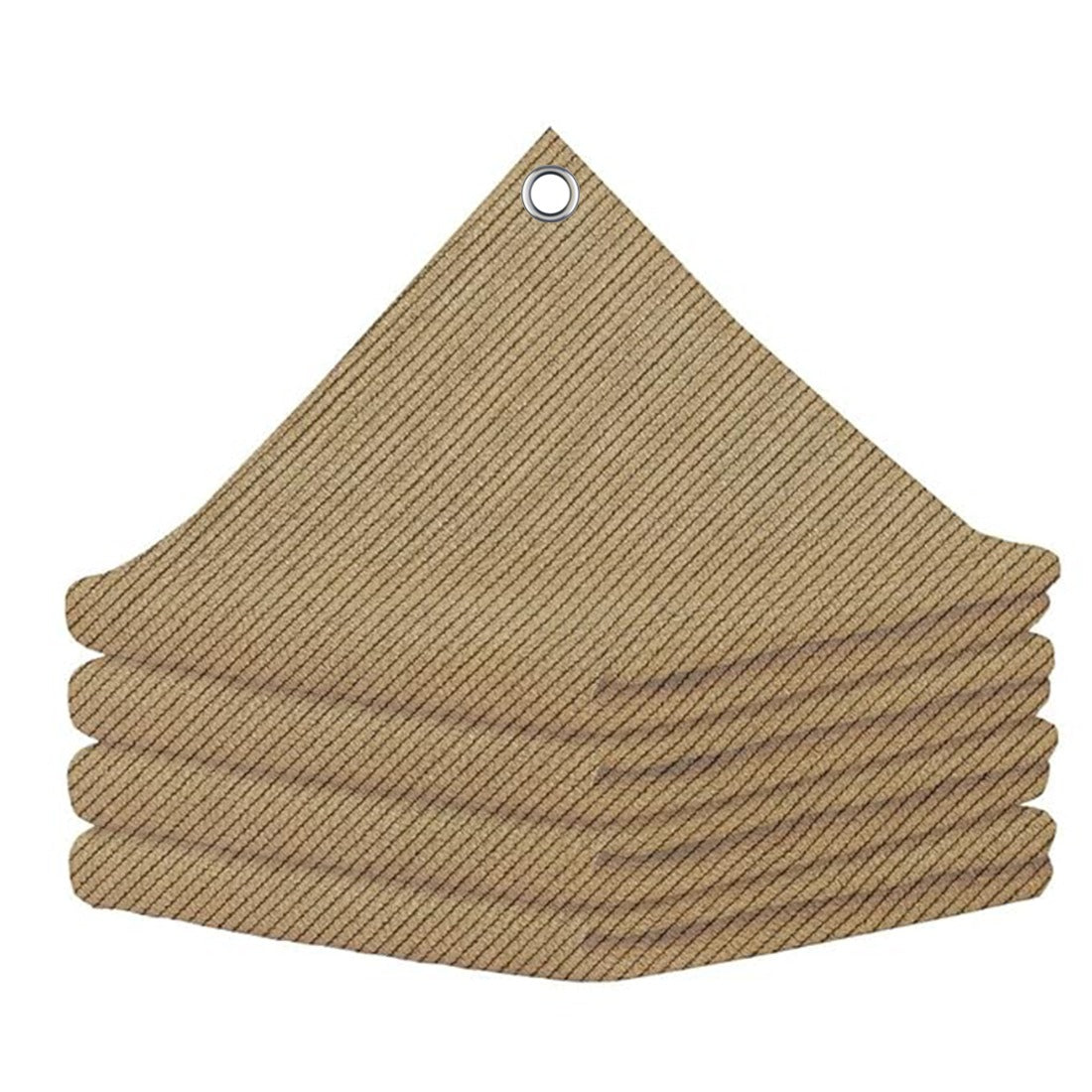 Sun Shade Net 90% Sun & UV Blockage with alluminium Eyelet (Beige Black)