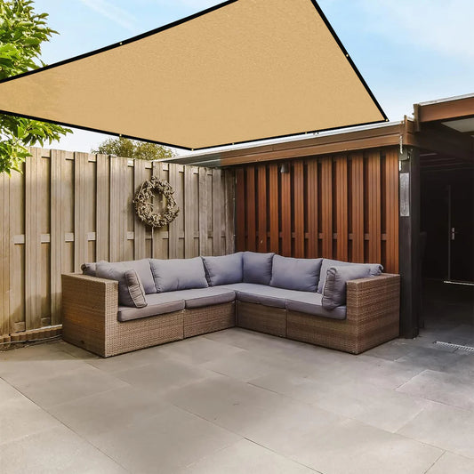 Beige Brass Eyelets by Frexxa – 90% Sun & UV Protection for Outdoor Projects