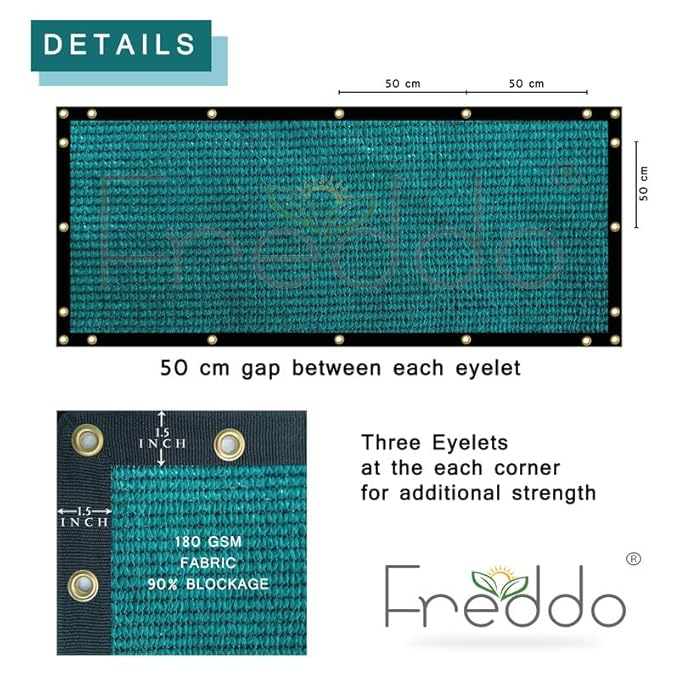 Frexxa Fencing Net Green Black – Durable Garden and Sports Boundary Net