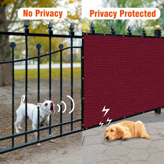 Maroon fencing net for durable garden and outdoor boundary protection