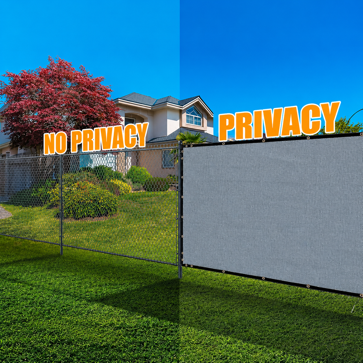 strong and durable grey fencing net for garden protection and outdoor use
