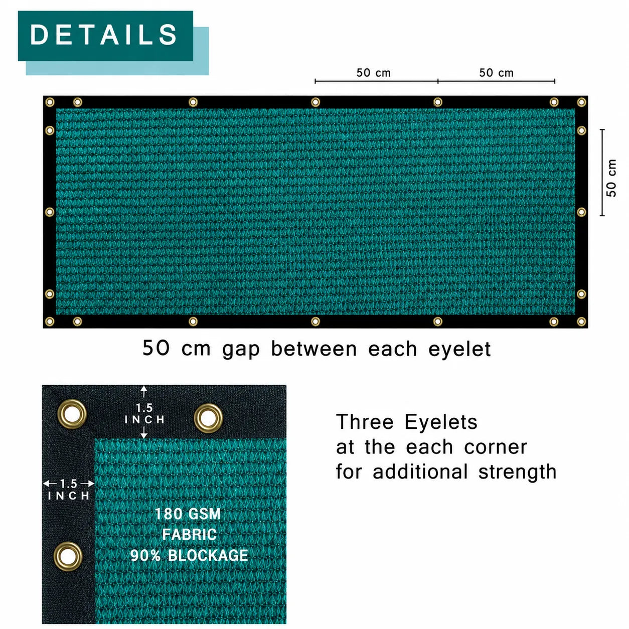 Fencing net green black for garden and boundary protection